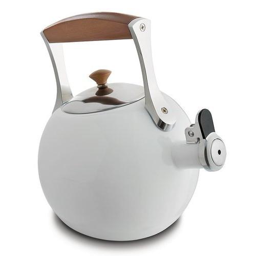 Nambe Meridian Enameled Steel Tea Kettle