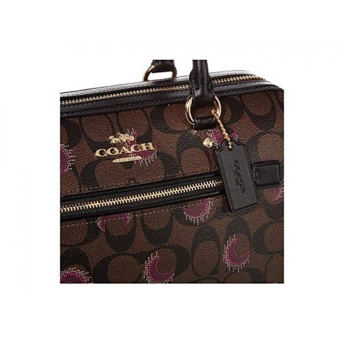 COACH Signature Moon Print Rowan Satchel