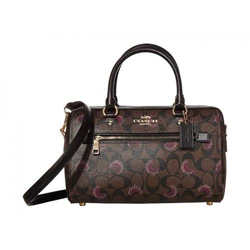 COACH Signature Moon Print Rowan Satchel