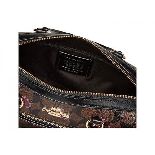 COACH Signature Moon Print Rowan Satchel