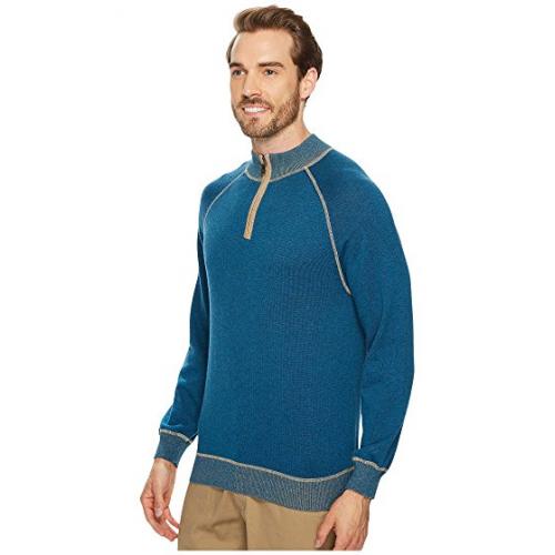 Agave Denim Victory at Sea Long Sleeve 1/4 Zip 12GG Sweater