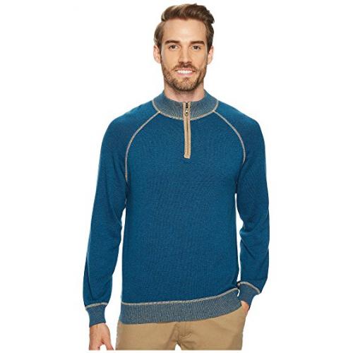 Agave Denim Victory at Sea Long Sleeve 1/4 Zip 12GG Sweater