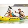 Intex Explorer K2 Yellow 2 Person Inflatable Kayak with Aluminum Oars & Air Pump