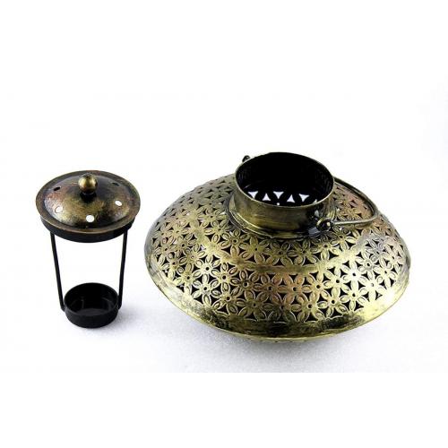 Cast Iron Degchi Style Incense Holder for Home & Pooja Room Decor